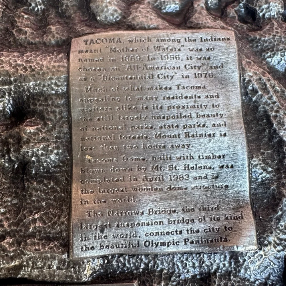 Tacoma Sound To Summit‎ 3D Pewter Metal Belt Buckle 1983 Siskiyou